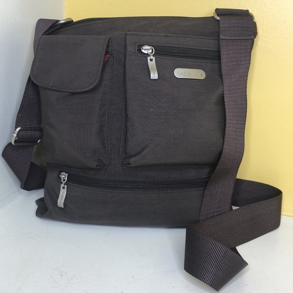 Baggallini Dark Taupe Nylon Crossbody